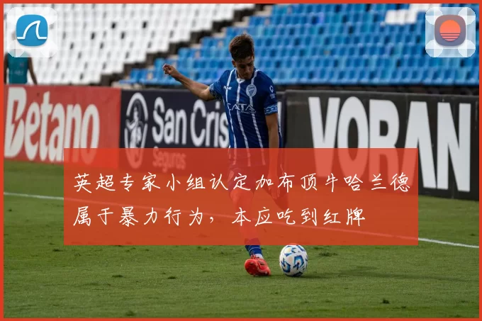 英超专家小组认定加布顶牛哈兰德属于暴力行为，本应吃到红牌